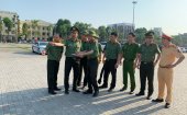  Công an thành phố Thanh Hoá sẵn sàng thực hiện nhiệm vụ  đảm bảo ANTT cầu truyền hình trực tiếp kỷ niệm 70 năm chiến thắng Điện Biên Phủ