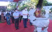 Đoàn đại biểu thành phố Thanh Hoá dâng hương tại Thái miếu nhà Hậu Lê và tượng đài Anh hùng dân tộc Lê Lợi