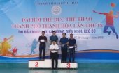  Trao giải các môn bơi, điền kinh, cờ tướng, kéo co trong chương trình Đại hội TDTT thành phố Thanh Hoá lần thứ IX