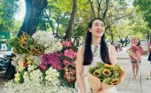  Những gánh hàng hoa chở “mùa thu Hà Nội” đã xuất hiện ở thành phố Thanh Hóa