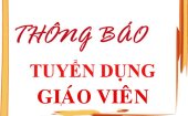 Xét tuyển lao động hợp đồng làm giáo viên theo Nghị định 111/2022/NĐ-CP của Chính phủ trên địa bàn thành phố Thanh Hóa (lần 2)