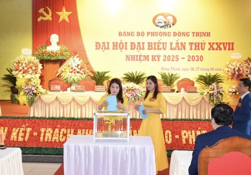 Cac dai bieu bo phieu bau BCH dang bo phuong.jpg